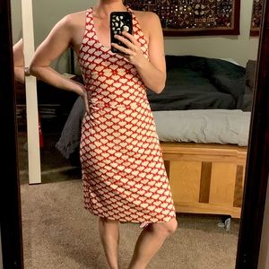 Diane von Furstenberg heart printed silk dress, 4